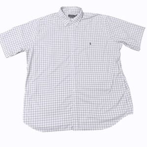 Polo Ralph Lauren Mens 2XLT Performance Plaid Short Sleeve Button‎ Down Shirt